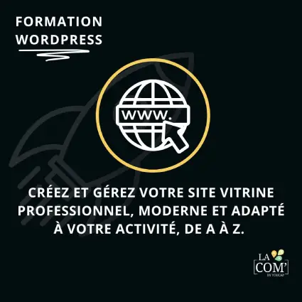FORMATION WORDPRESS création de site internet Formation création de site web avec WordPress à Carpentras